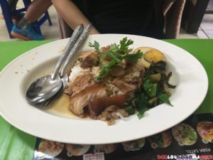 tasty pork dish at the restaurant