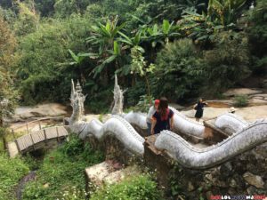 Wat Palad Stairs going down the falls